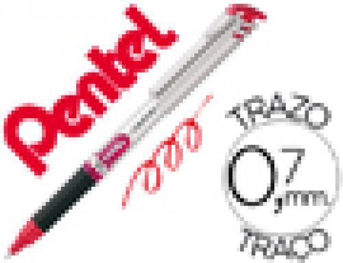 Roller pentel bl17 energel ponta metal vermelho , Pentel , 45062 , 4902506064967